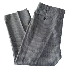 Falcone Men's Dress Pants, Houndstooth Black & White, Sz 45L, Roll Tide Alabama